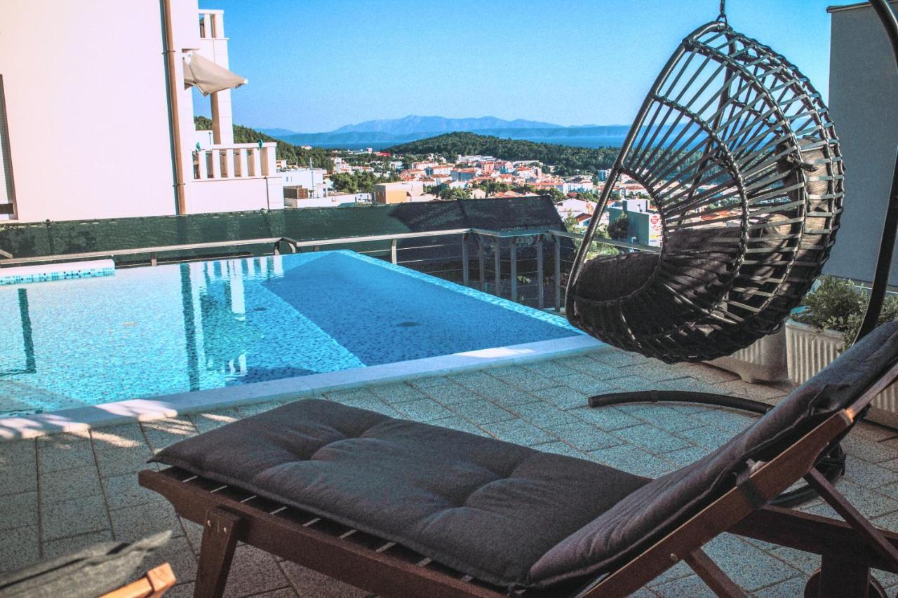 Apartment With Private Pool "Patricia" Makarska Kültér fotó